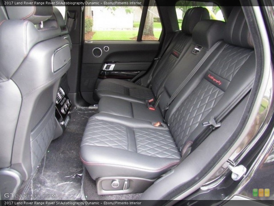 Ebony/Pimento Interior Rear Seat for the 2017 Land Rover Range Rover SVAutobiography Dynamic #119841887