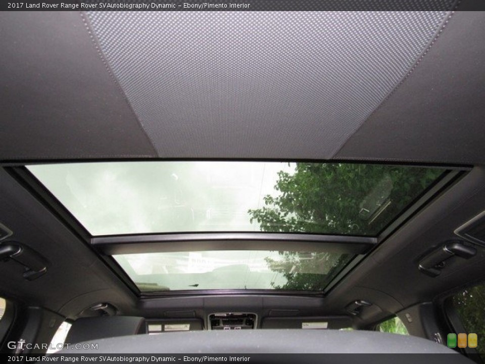Ebony/Pimento Interior Sunroof for the 2017 Land Rover Range Rover SVAutobiography Dynamic #119842087