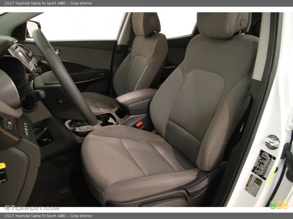Gray Interior Photo for the 2017 Hyundai Santa Fe Sport AWD #119845610