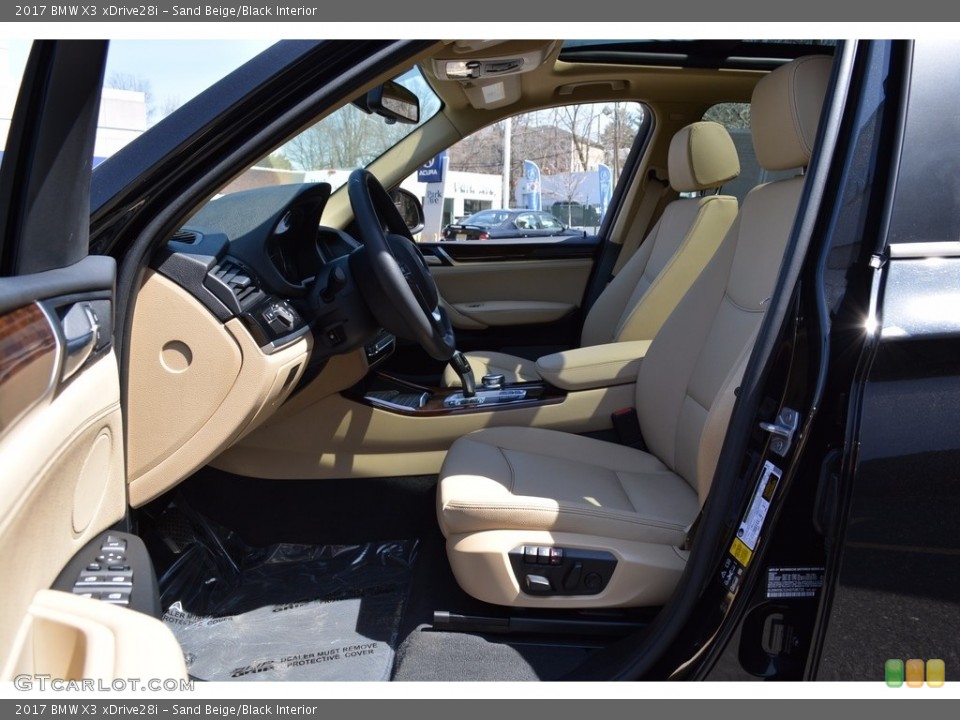 Sand Beige/Black Interior Photo for the 2017 BMW X3 xDrive28i #119846579