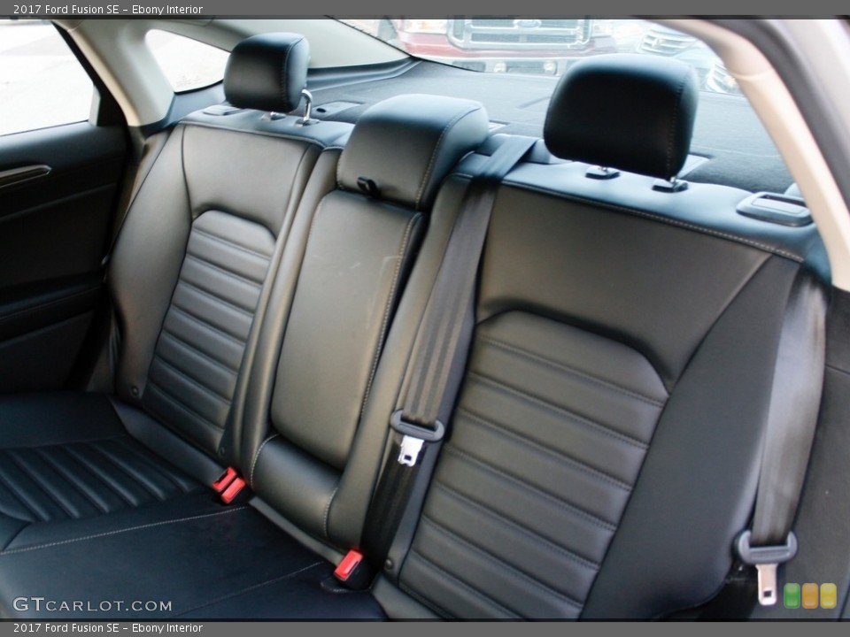Ebony Interior Rear Seat for the 2017 Ford Fusion SE #119848606