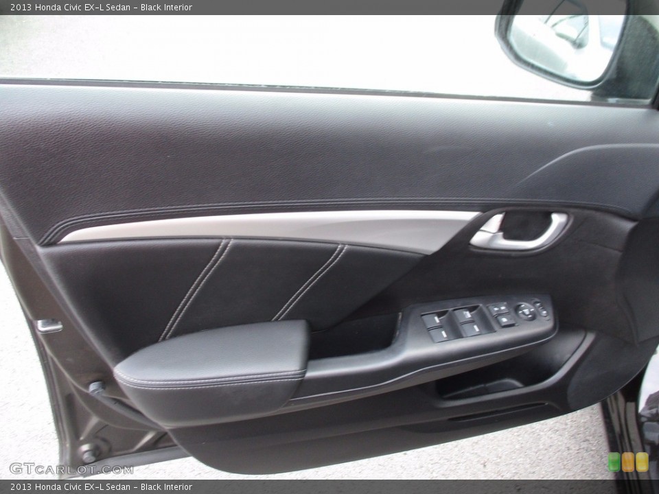 Black Interior Door Panel for the 2013 Honda Civic EX-L Sedan #119860259