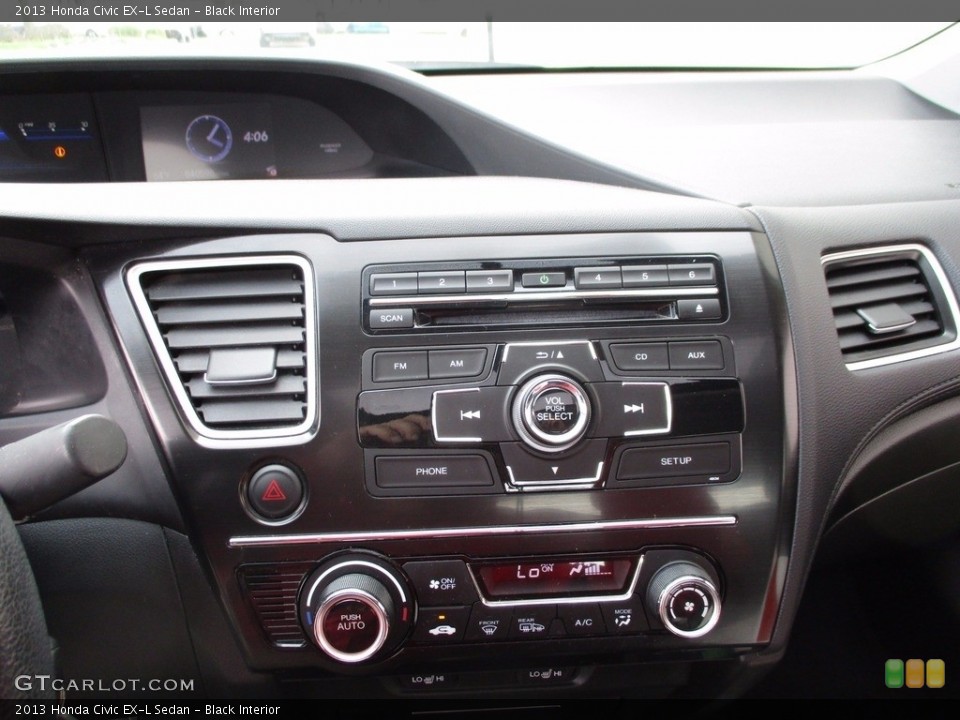 Black Interior Controls for the 2013 Honda Civic EX-L Sedan #119860414
