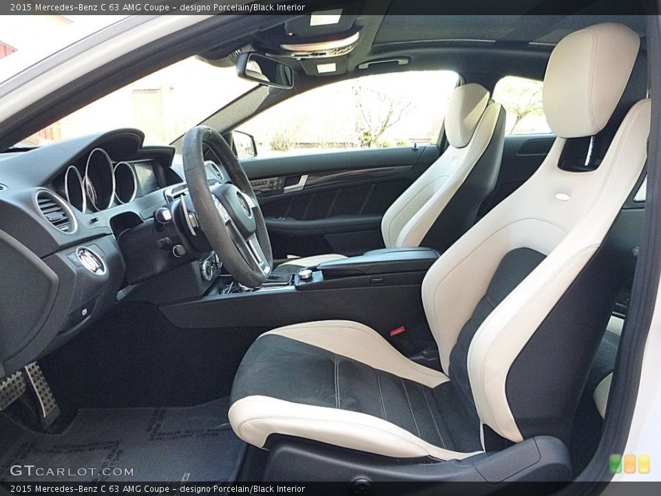 designo Porcelain/Black Interior Photo for the 2015 Mercedes-Benz C 63 AMG Coupe #119866366