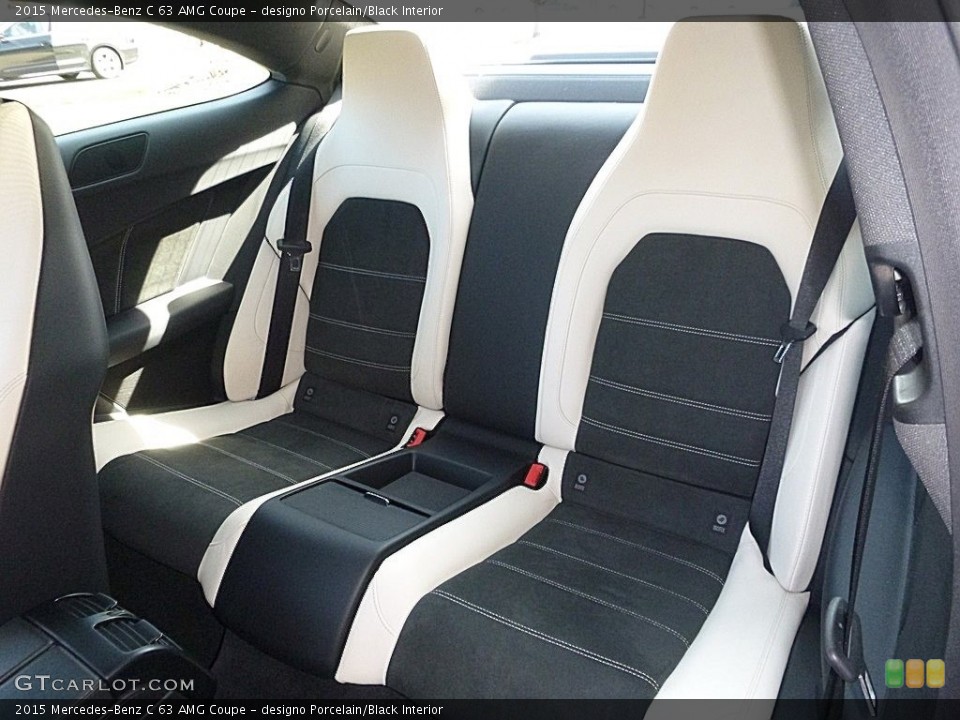 designo Porcelain/Black Interior Rear Seat for the 2015 Mercedes-Benz C 63 AMG Coupe #119866384
