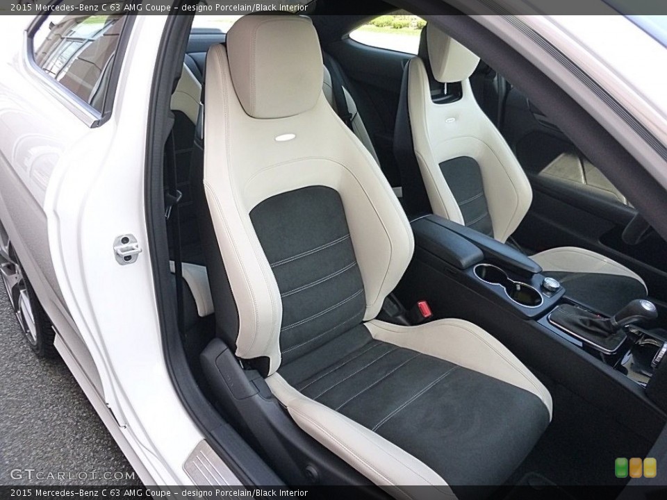 designo Porcelain/Black Interior Front Seat for the 2015 Mercedes-Benz C 63 AMG Coupe #119866421