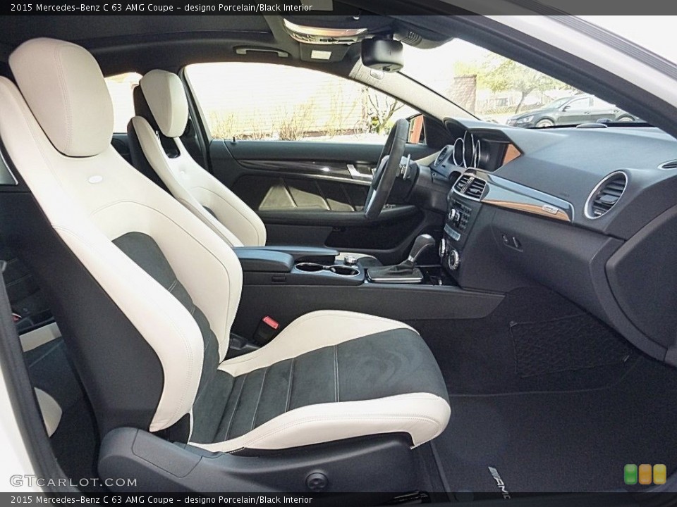 designo Porcelain/Black Interior Front Seat for the 2015 Mercedes-Benz C 63 AMG Coupe #119866462