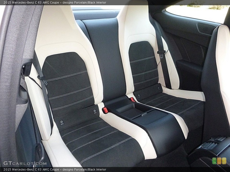 designo Porcelain/Black Interior Rear Seat for the 2015 Mercedes-Benz C 63 AMG Coupe #119866483