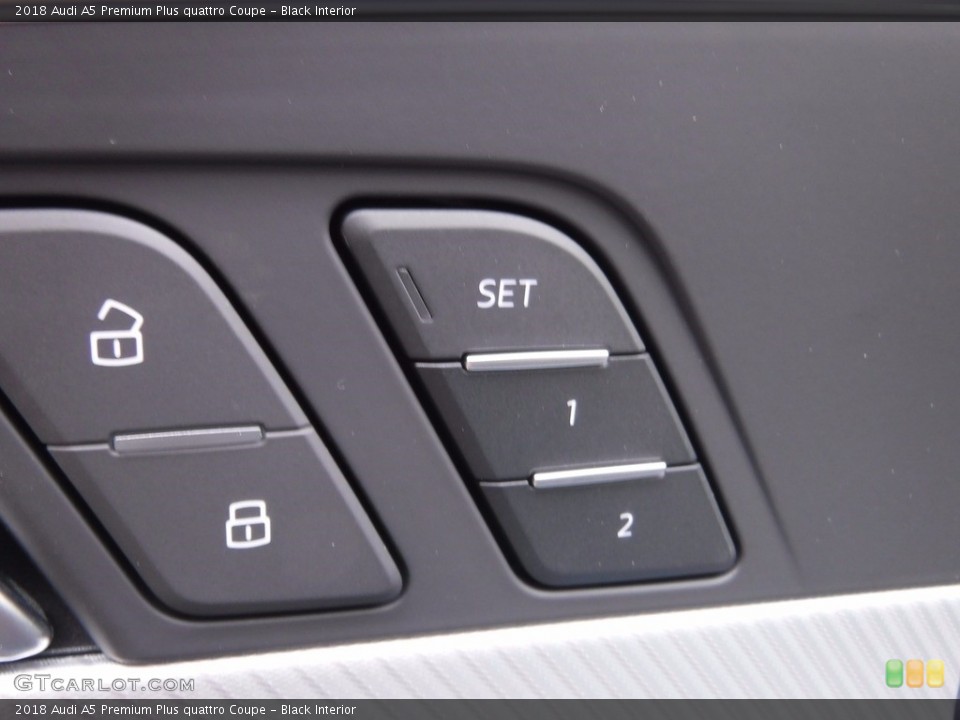 Black Interior Controls for the 2018 Audi A5 Premium Plus quattro Coupe #119872535
