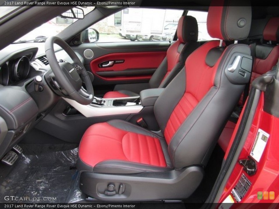 Ebony/Pimento Interior Photo for the 2017 Land Rover Range Rover Evoque HSE Dynamic #119872787