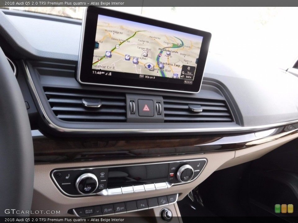 Atlas Beige Interior Navigation for the 2018 Audi Q5 2.0 TFSI Premium Plus quattro #119873510