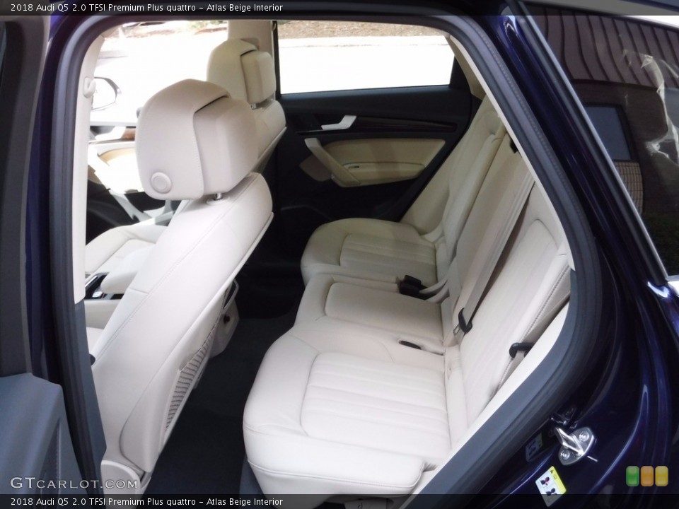 Atlas Beige Interior Rear Seat for the 2018 Audi Q5 2.0 TFSI Premium Plus quattro #119873729