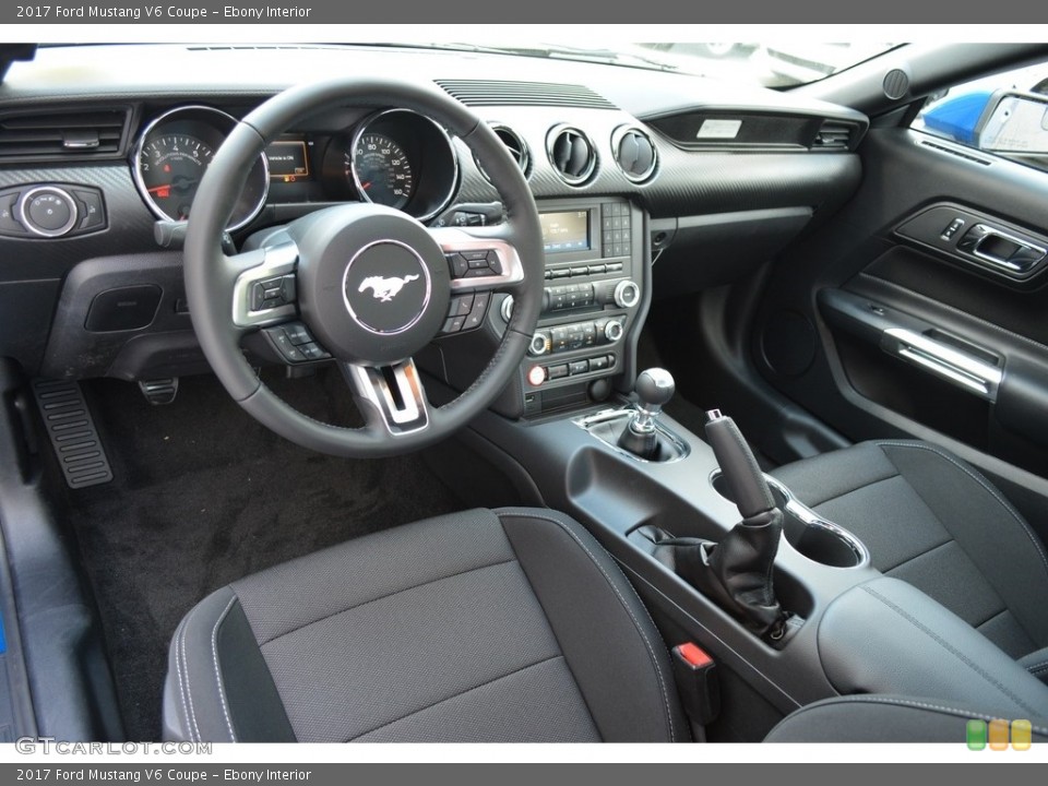 Ebony 2017 Ford Mustang Interiors