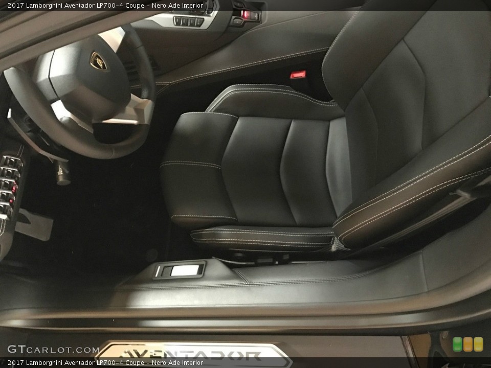 Nero Ade Interior Front Seat for the 2017 Lamborghini Aventador LP700-4 Coupe #119885263
