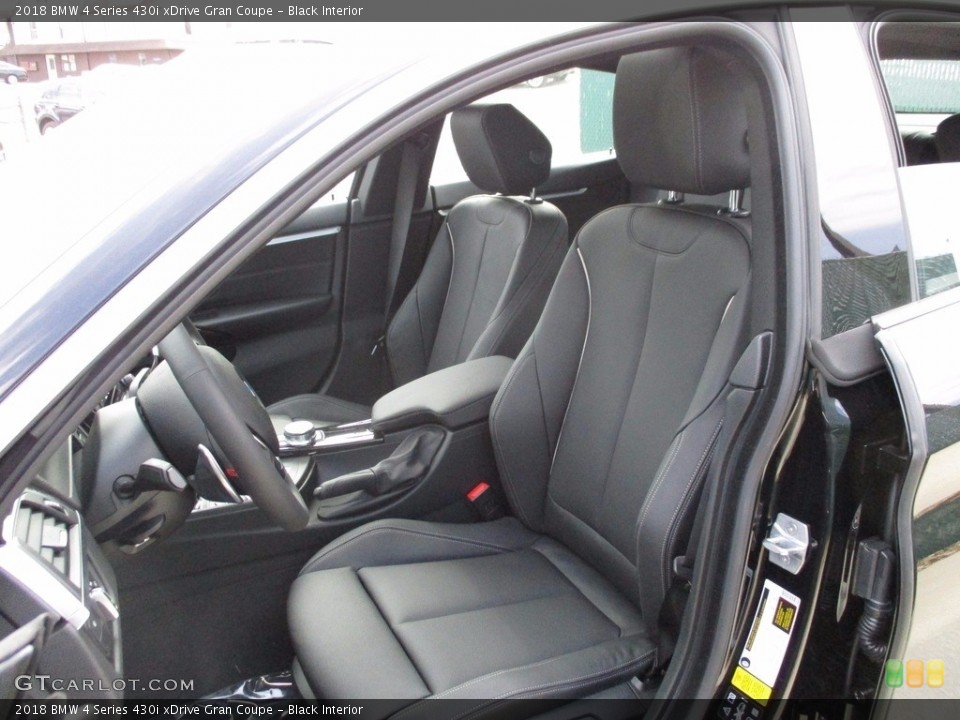 Black Interior Front Seat for the 2018 BMW 4 Series 430i xDrive Gran Coupe #119886882