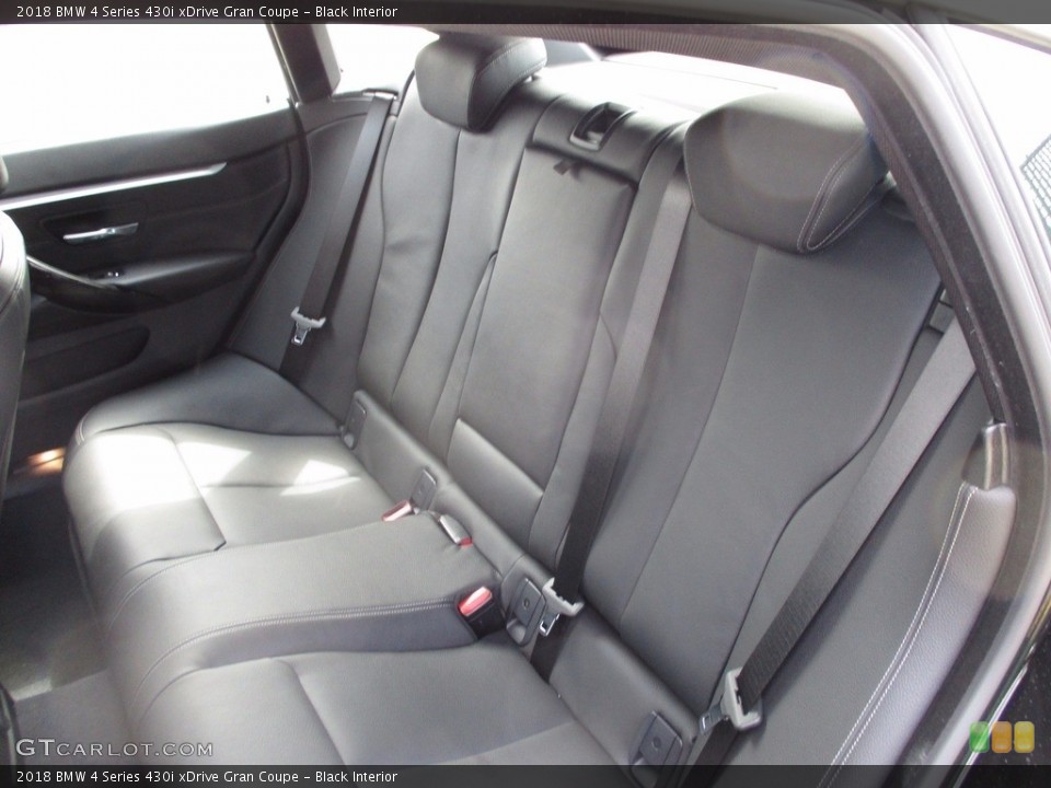 Black Interior Rear Seat for the 2018 BMW 4 Series 430i xDrive Gran Coupe #119886913