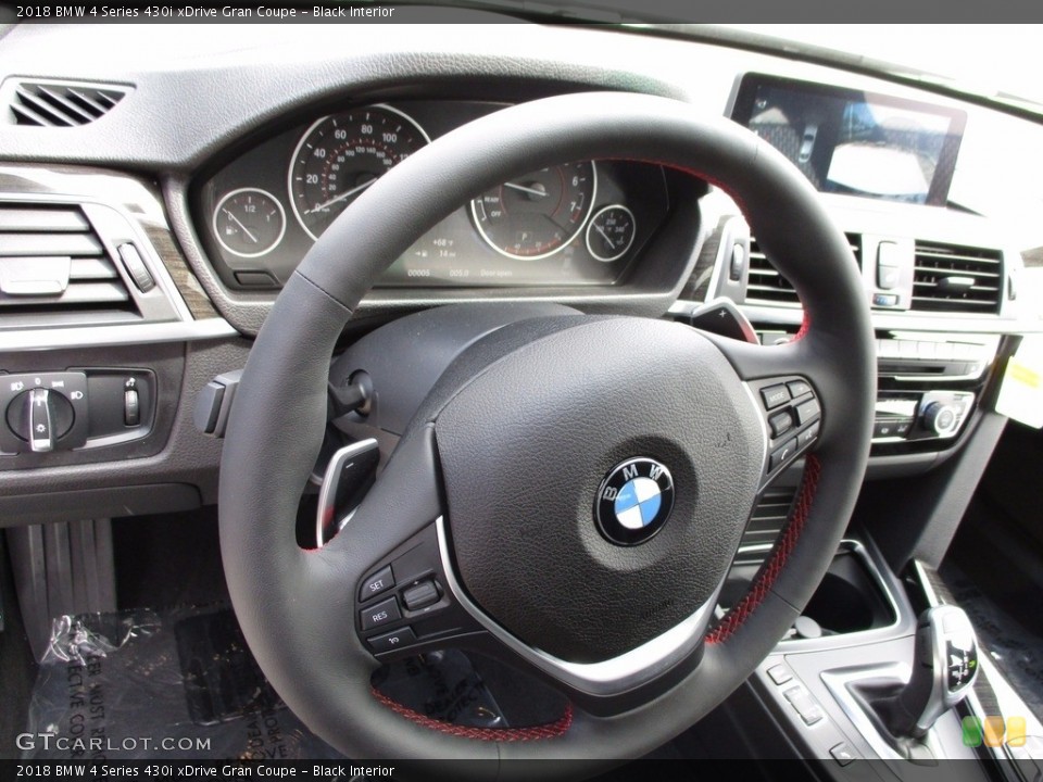 Black Interior Steering Wheel for the 2018 BMW 4 Series 430i xDrive Gran Coupe #119886937