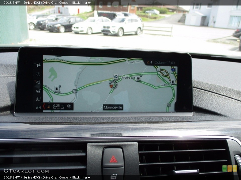 Black Interior Navigation for the 2018 BMW 4 Series 430i xDrive Gran Coupe #119886994