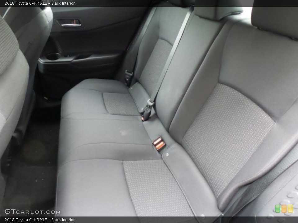 Black Interior Rear Seat for the 2018 Toyota C-HR XLE #119888161