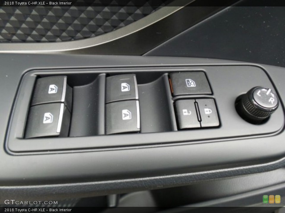 Black Interior Controls for the 2018 Toyota C-HR XLE #119888236