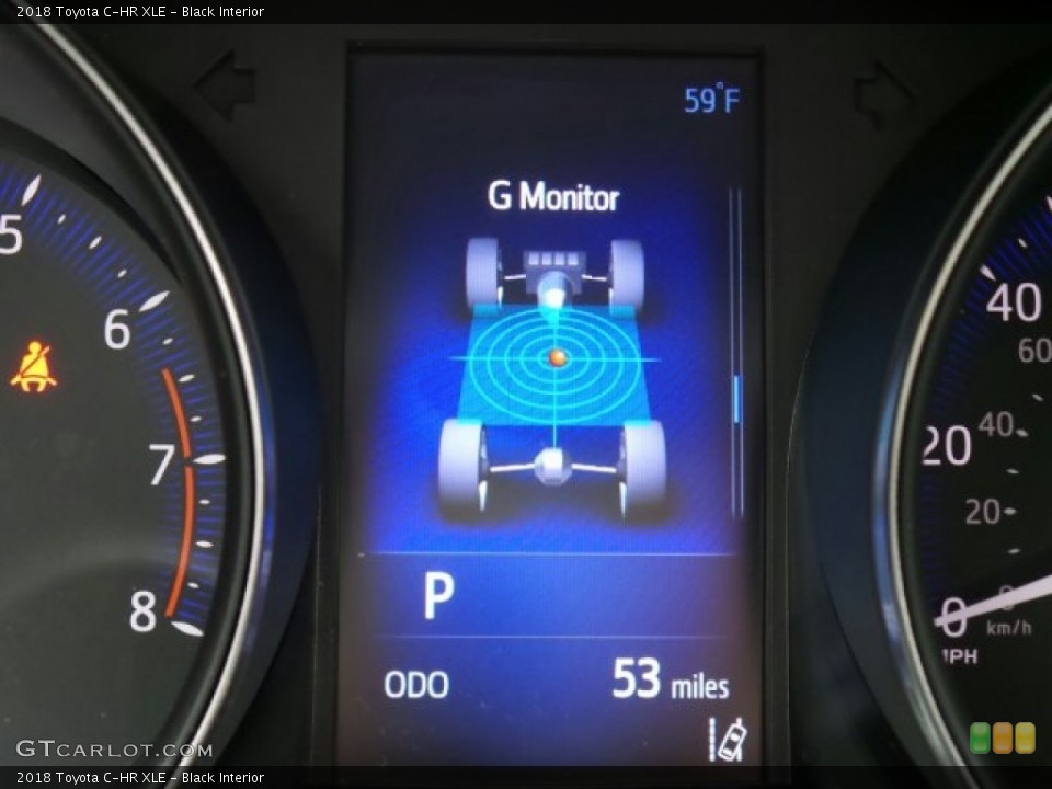 Black Interior Gauges for the 2018 Toyota C-HR XLE #119888281