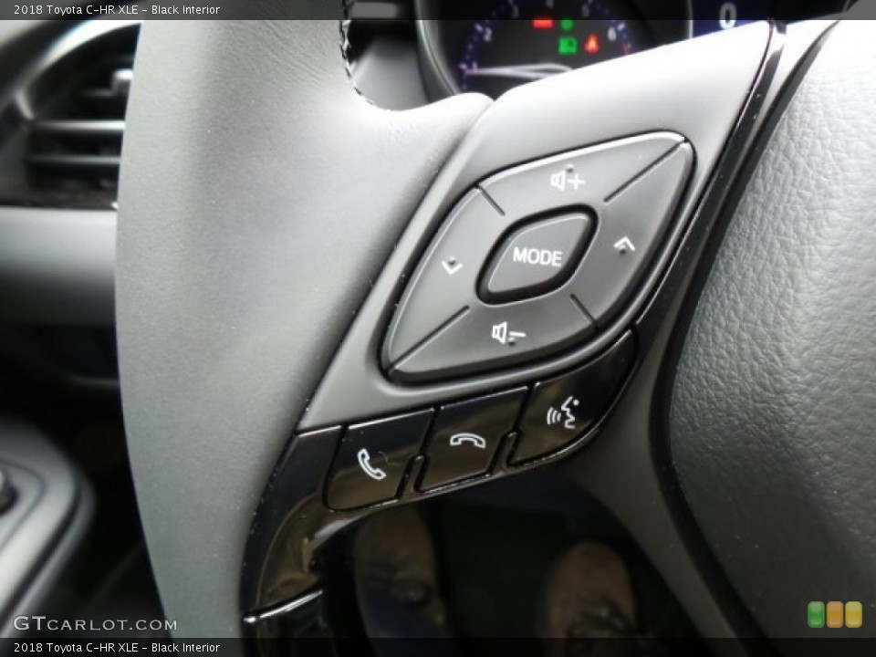 Black Interior Controls for the 2018 Toyota C-HR XLE #119888392