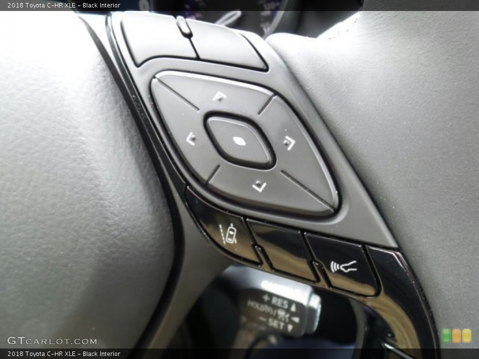 Black Interior Controls for the 2018 Toyota C-HR XLE #119888443