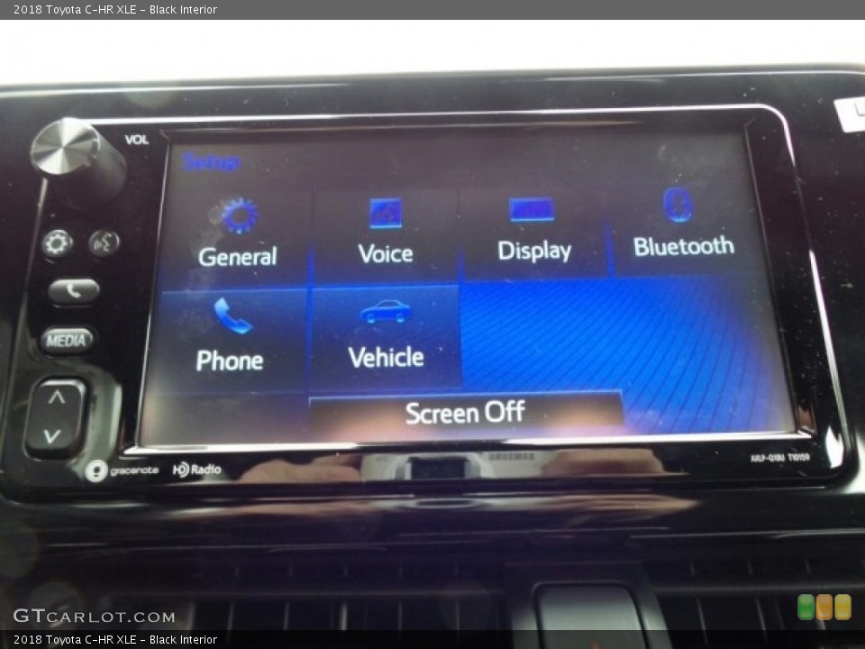 Black Interior Controls for the 2018 Toyota C-HR XLE #119888495