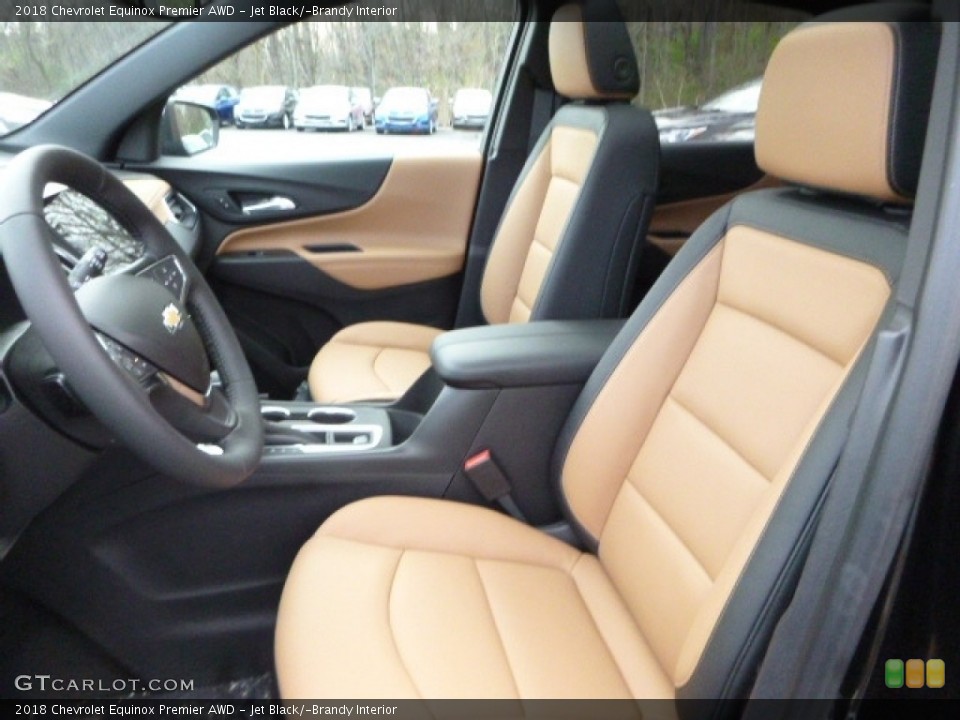 Jet Black/­Brandy Interior Front Seat for the 2018 Chevrolet Equinox Premier AWD #119890330
