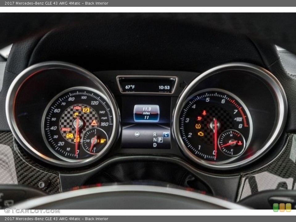 Black Interior Gauges for the 2017 Mercedes-Benz GLE 43 AMG 4Matic #119893198