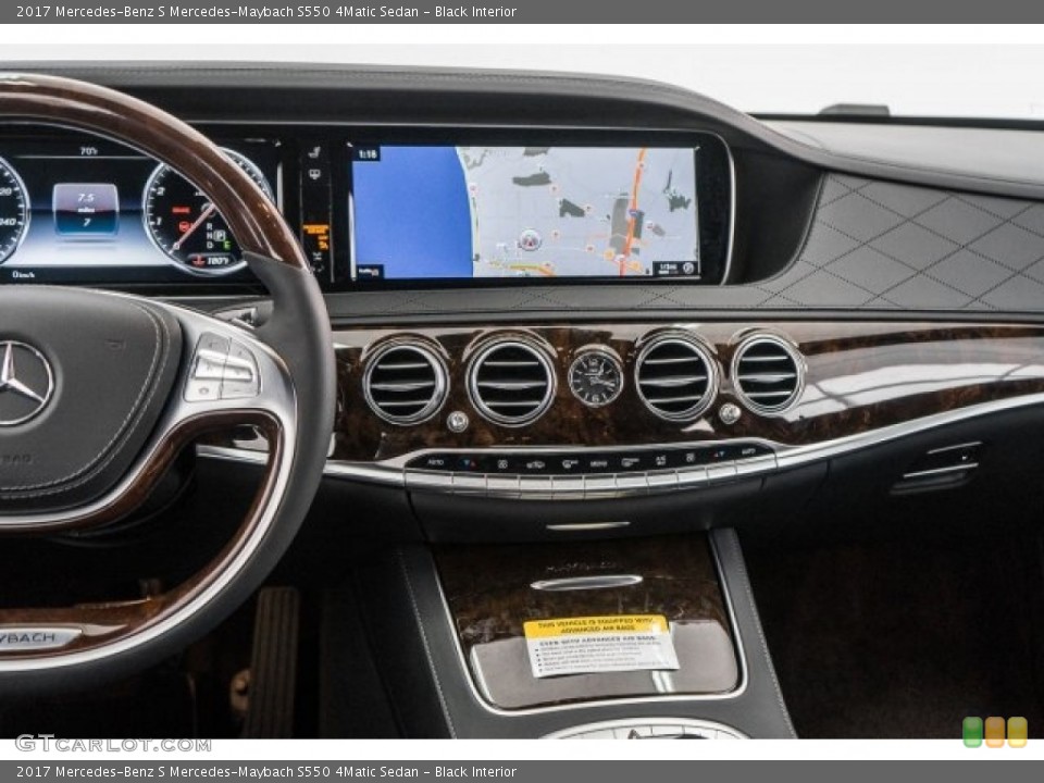 Black Interior Controls for the 2017 Mercedes-Benz S Mercedes-Maybach S550 4Matic Sedan #119893411