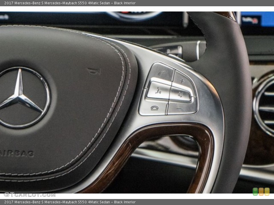 Black Interior Controls for the 2017 Mercedes-Benz S Mercedes-Maybach S550 4Matic Sedan #119893621
