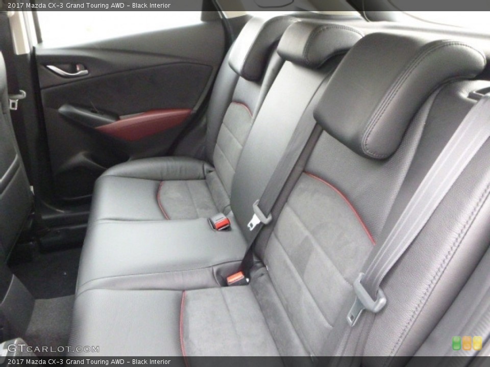 Black Interior Rear Seat for the 2017 Mazda CX-3 Grand Touring AWD #119901763