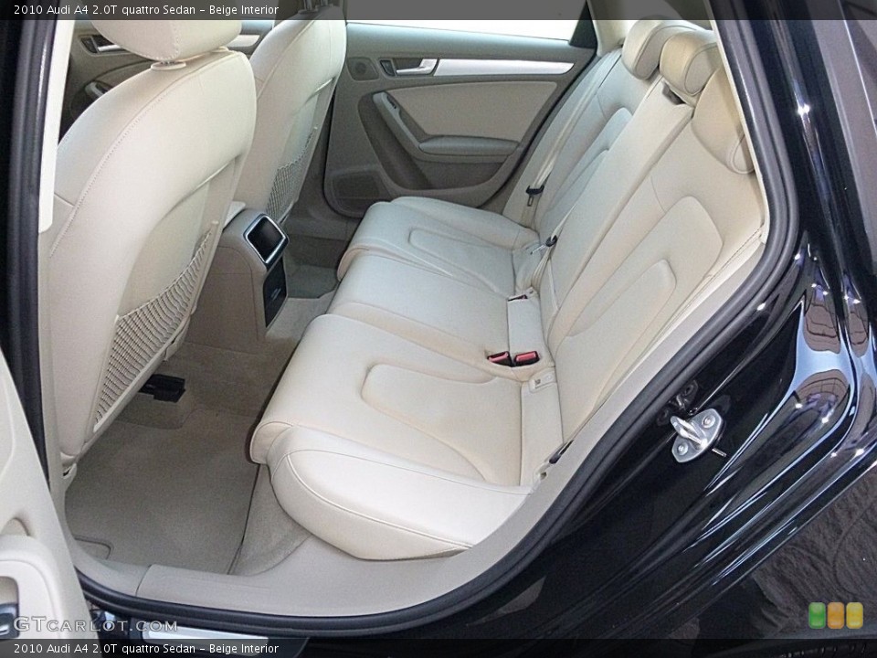 Beige Interior Rear Seat for the 2010 Audi A4 2.0T quattro Sedan #119908408