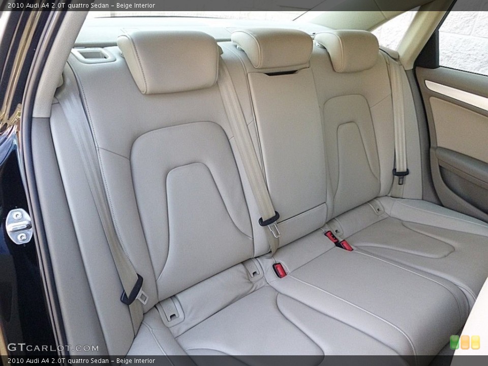 Beige Interior Rear Seat for the 2010 Audi A4 2.0T quattro Sedan #119908457
