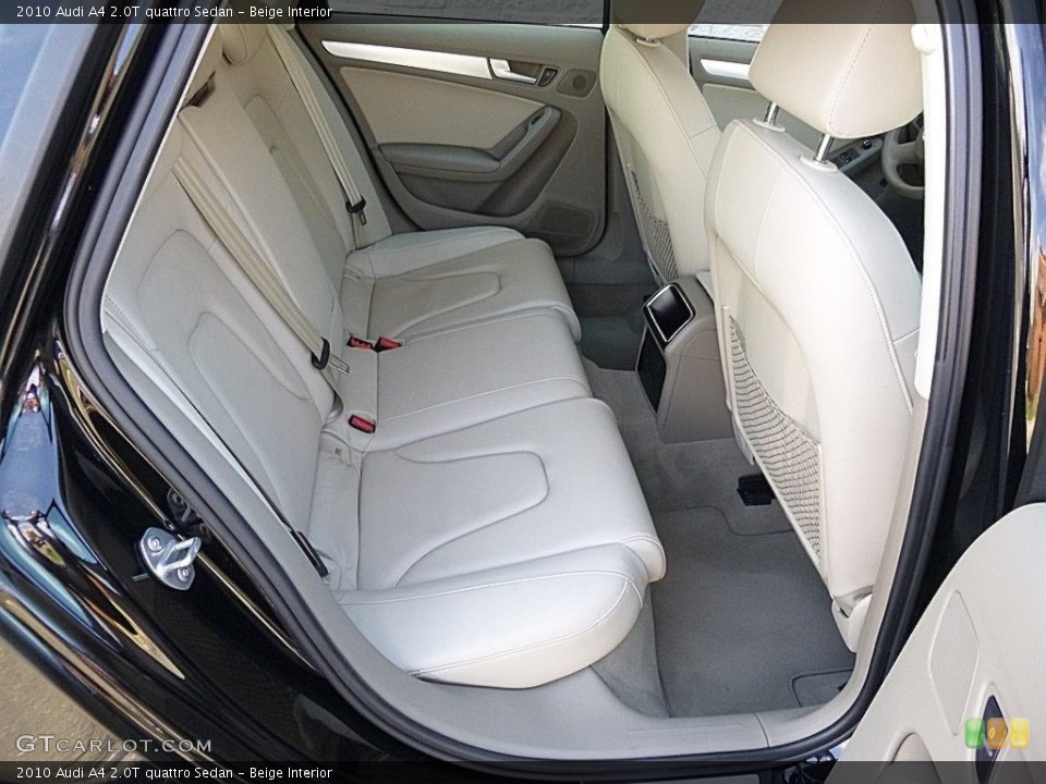 Beige Interior Rear Seat for the 2010 Audi A4 2.0T quattro Sedan #119908465