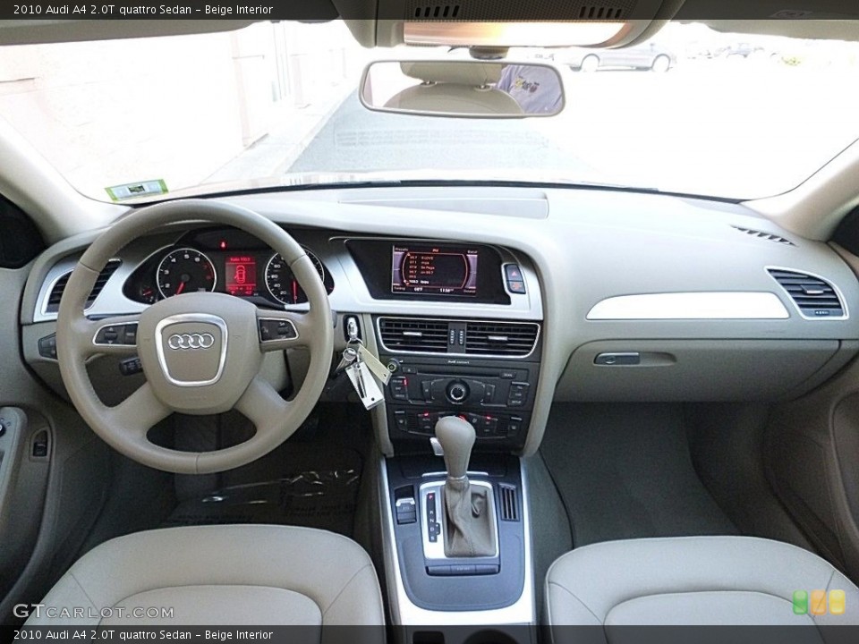 Beige Interior Dashboard for the 2010 Audi A4 2.0T quattro Sedan #119908498