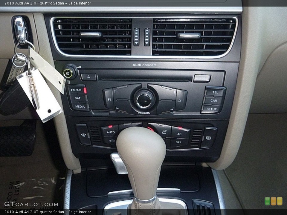 Beige Interior Controls for the 2010 Audi A4 2.0T quattro Sedan #119908528