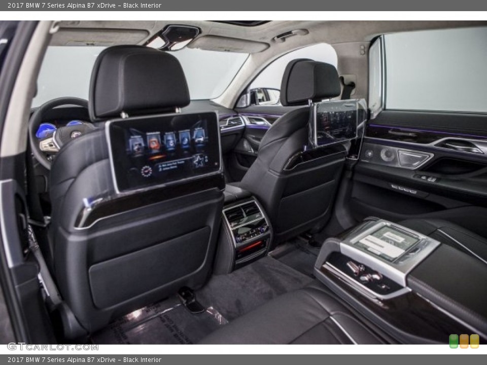Black Interior Rear Seat for the 2017 BMW 7 Series Alpina B7 xDrive #119909692