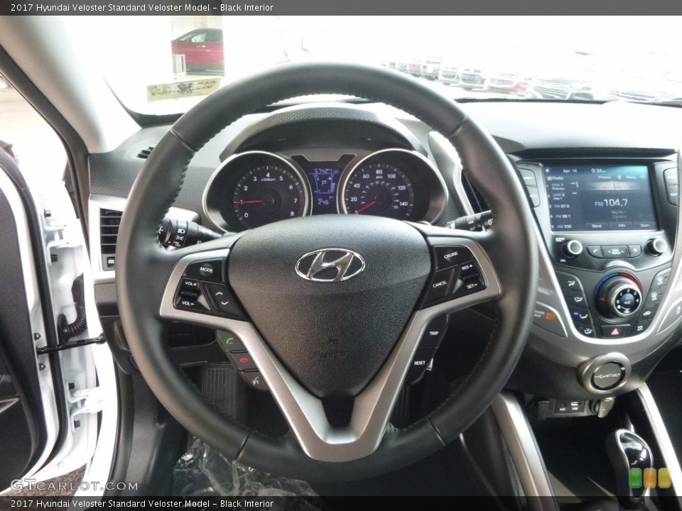 Black Interior Steering Wheel for the 2017 Hyundai Veloster  #119911065