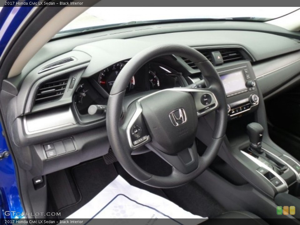 Black Interior Photo for the 2017 Honda Civic LX Sedan #119916808