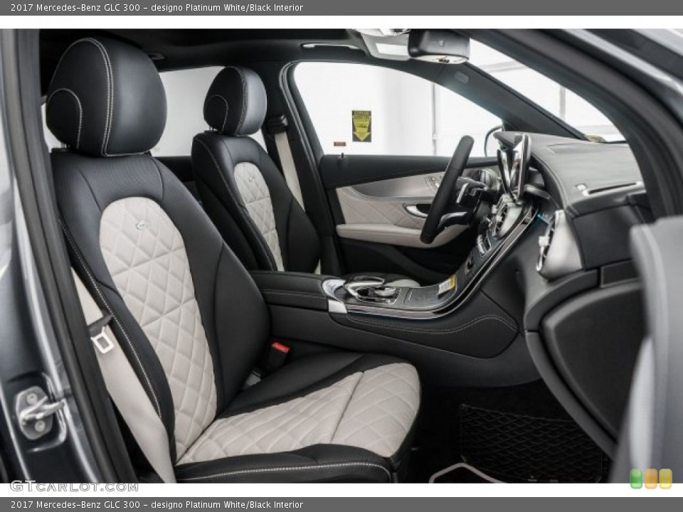 designo Platinum White/Black 2017 Mercedes-Benz GLC Interiors
