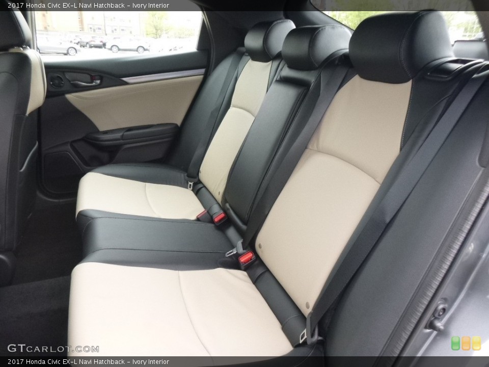 Ivory Interior Rear Seat for the 2017 Honda Civic EX-L Navi Hatchback #119971987