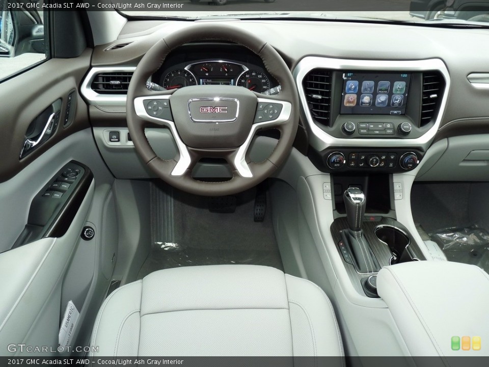 Cocoa/Light Ash Gray Interior Dashboard for the 2017 GMC Acadia SLT AWD #119973229