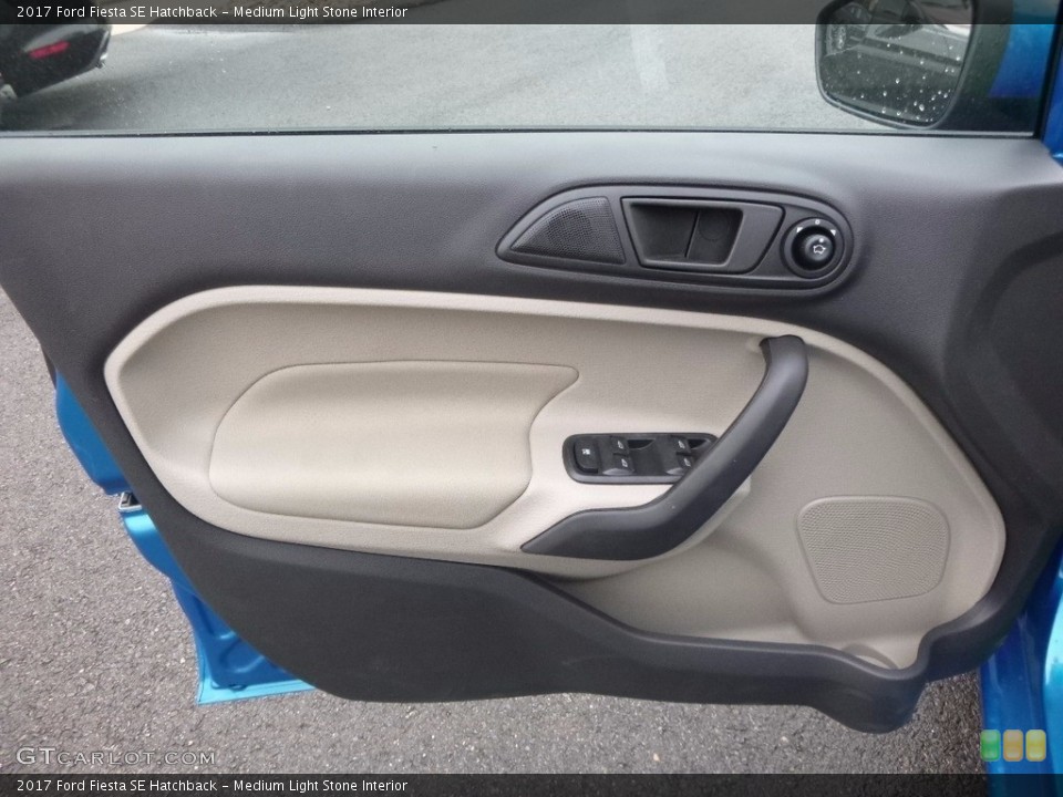 Medium Light Stone Interior Door Panel for the 2017 Ford Fiesta SE Hatchback #119980681