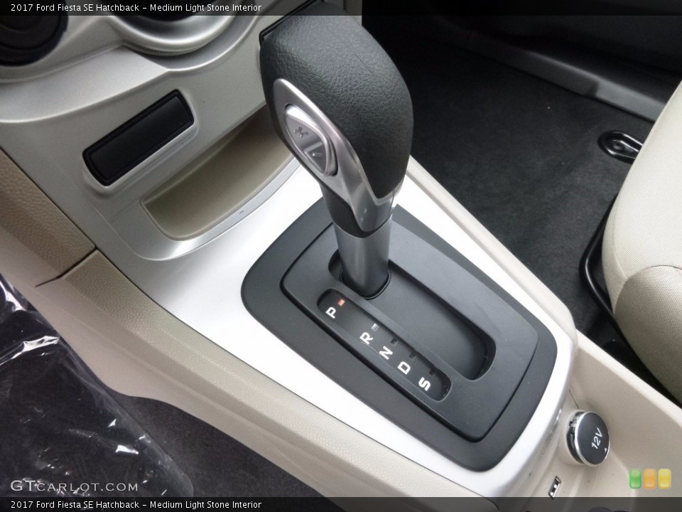 Medium Light Stone Interior Transmission for the 2017 Ford Fiesta SE Hatchback #119980714