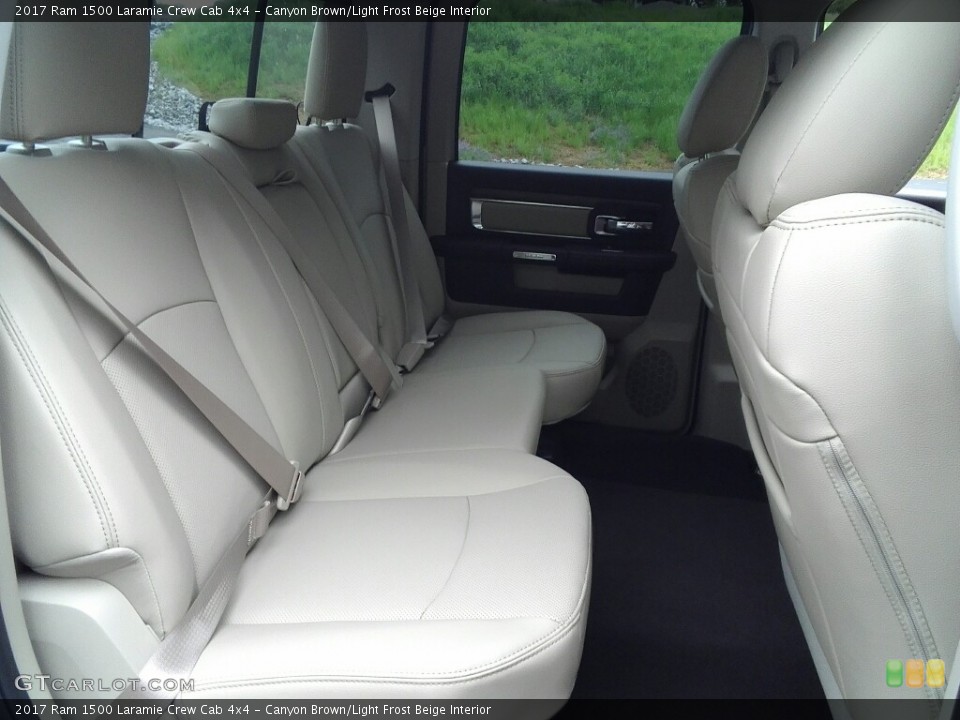 Canyon Brown/Light Frost Beige Interior Rear Seat for the 2017 Ram 1500 Laramie Crew Cab 4x4 #119980927