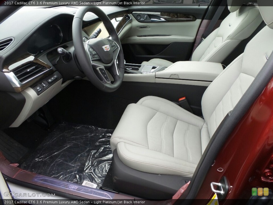 Light Platinum/Jet Black 2017 Cadillac CT6 Interiors