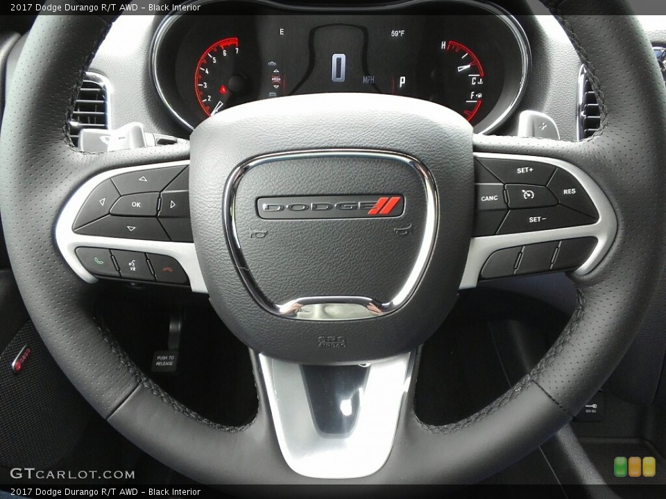 Black Interior Steering Wheel for the 2017 Dodge Durango R/T AWD #119982178