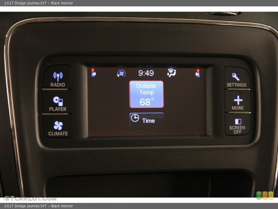 Black Interior Controls for the 2017 Dodge Journey SXT #119983966